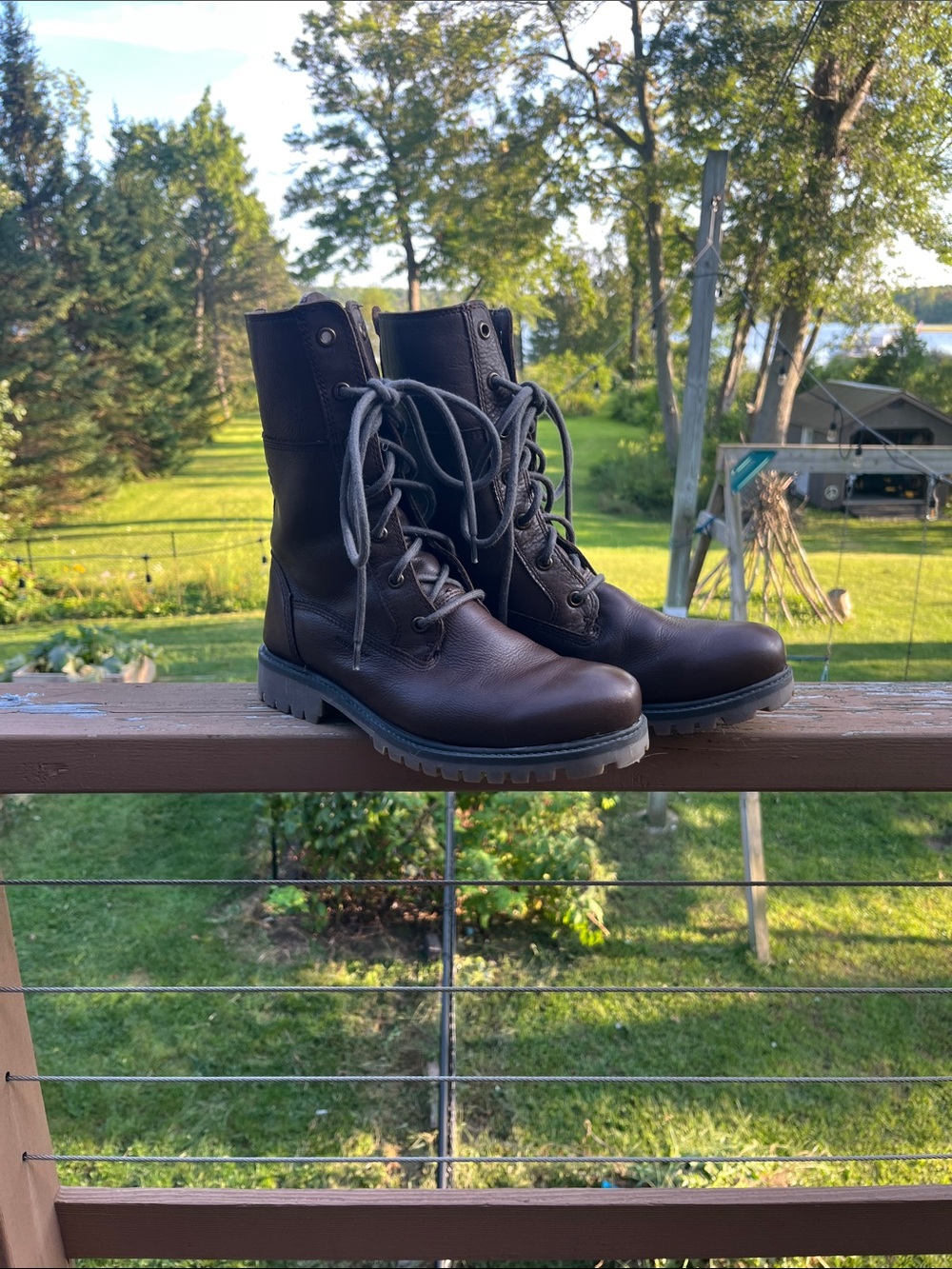 Kamik Brown leather Lace Up Women's Boots